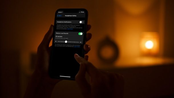 Come ridurre automaticamente l'audio delle cuffie ad alto volume su iPhone