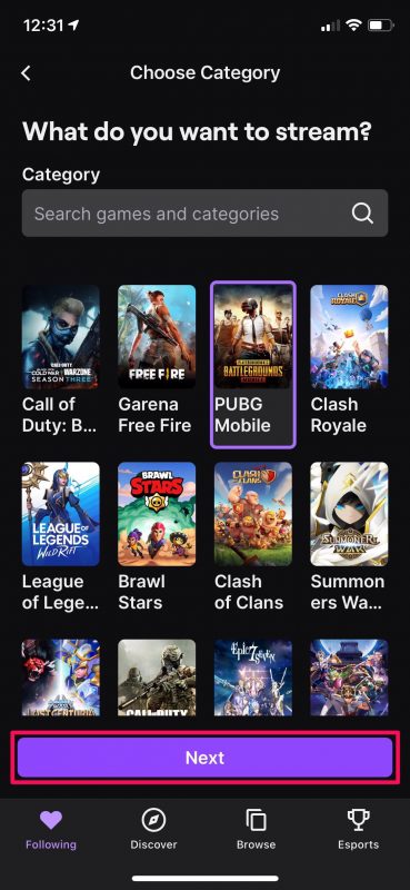 Come trasmettere i giochi per iPhone su Twitch