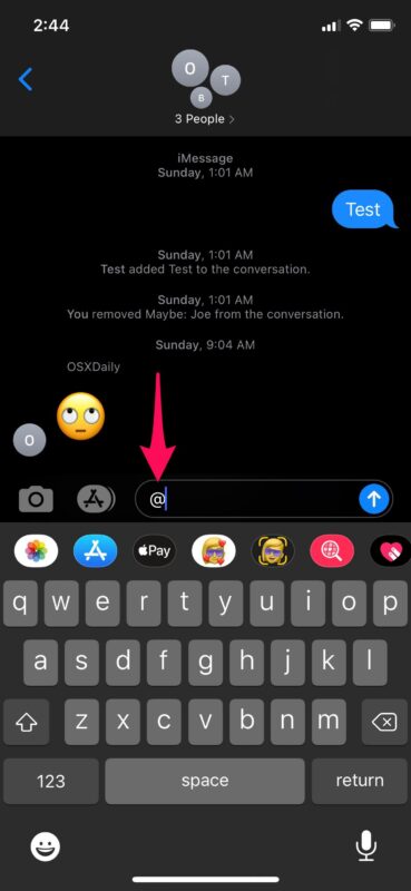 Come utilizzare le menzioni nei messaggi per iPhone e iPad