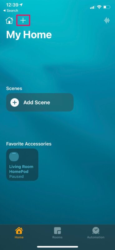 Come aggiungere l'accessorio HomeKit senza codice QR