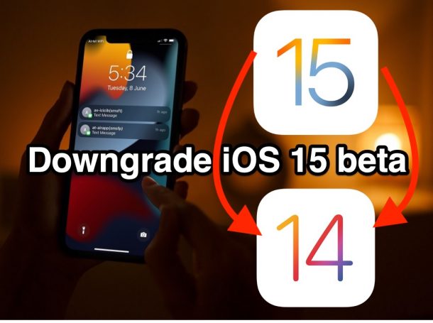 Come eseguire il downgrade di iOS 15 beta