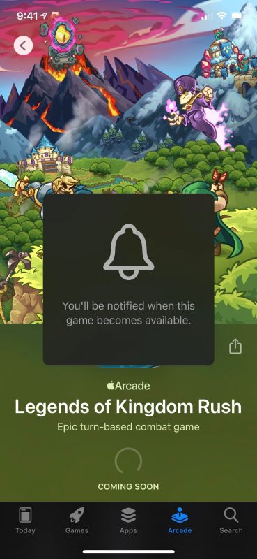 Come ricevere una notifica sui nuovi giochi Arcade di Apple