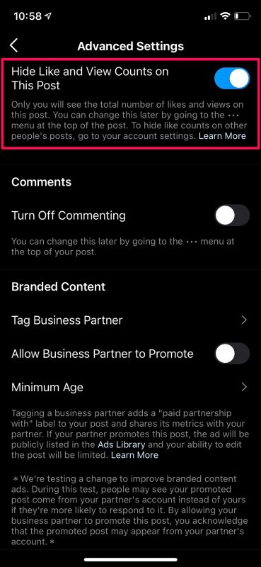 Come nascondere i mi piace e visualizzare i conteggi su Instagram
