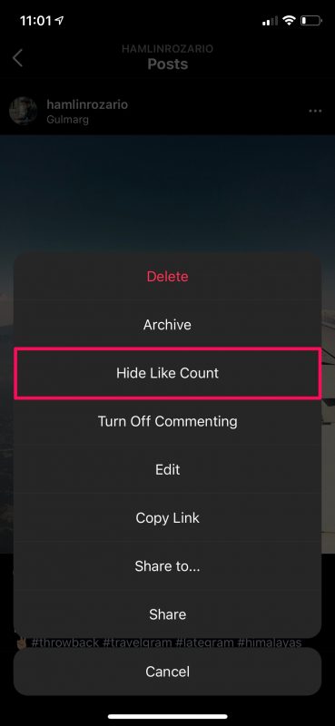 Come nascondere i mi piace e visualizzare i conteggi su Instagram