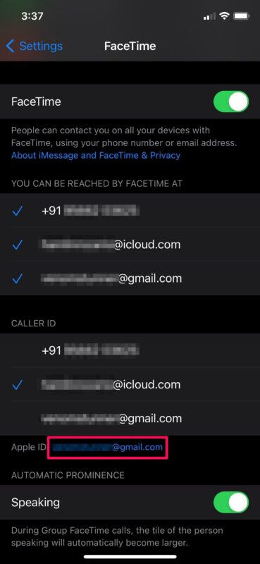 Come modificare l'ID Apple per FaceTime su iPhone e iPad