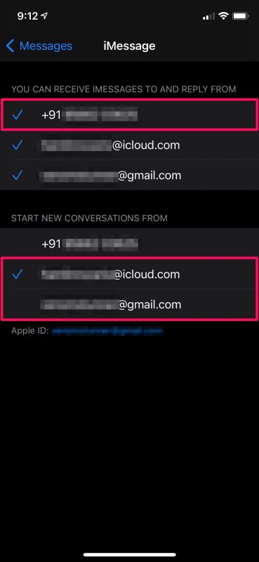 Come usare l'e-mail invece del numero di telefono per iMessage su iPhone