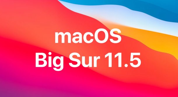 macOS Big Sur 11.5