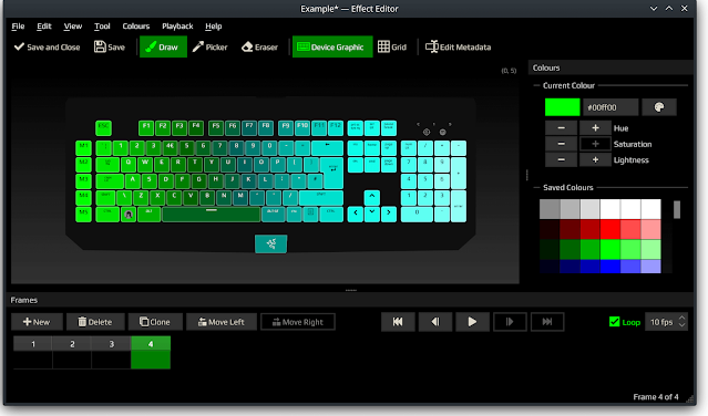 Editor di effetti policromatici :
