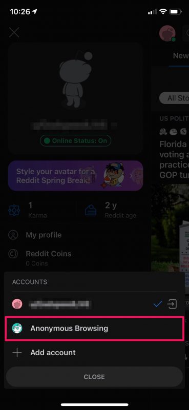 Come navigare su Reddit in modo anonimo