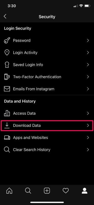 Come scaricare una copia dei dati di Instagram