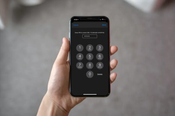 Come bloccare la scheda SIM con PIN su iPhone