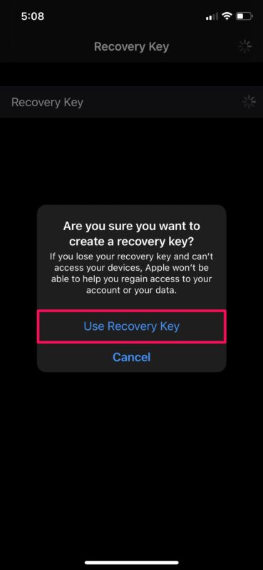 Come creare una chiave di ripristino dell'ID Apple