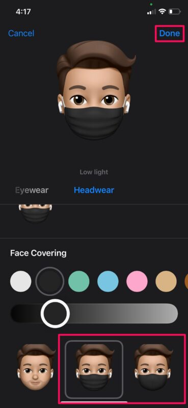 Come aggiungere una maschera facciale al tuo Memoji su iPhone