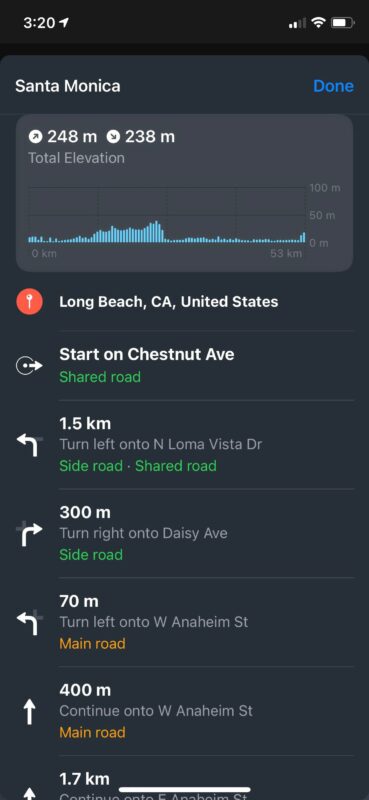 Come visualizzare le indicazioni stradali in bicicletta su Maps su iPhone