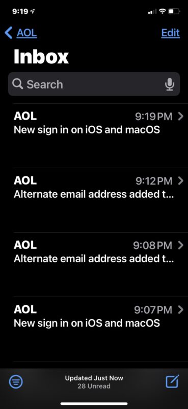 La posta AOL funziona di nuovo bene