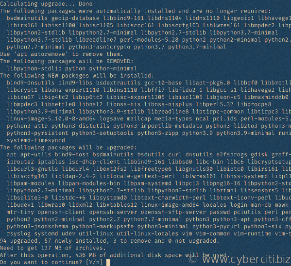 Come aggiornare Debian 9 a Debian 10 Buster usando la CLI