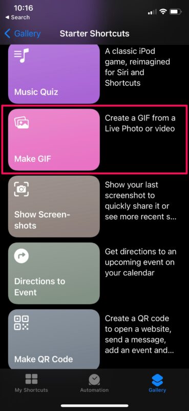 Come convertire video in GIF su iPhone e iPad