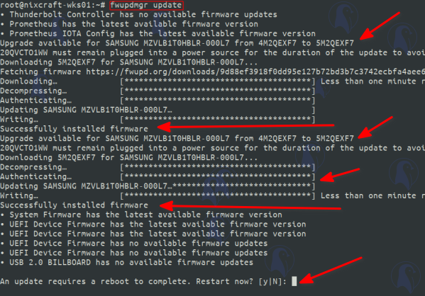 Come aggiornare il firmware Samsung SSD su Linux