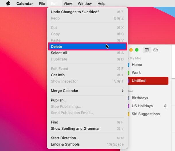 Come aggiungere ed eliminare calendari su Mac