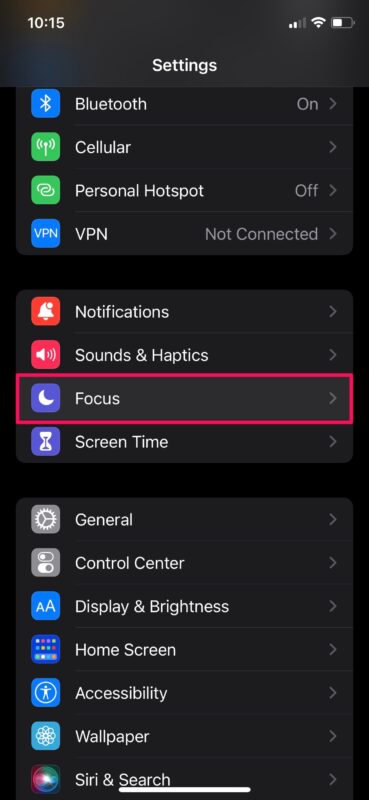 Come utilizzare la modalità Focus su iPhone e iPad