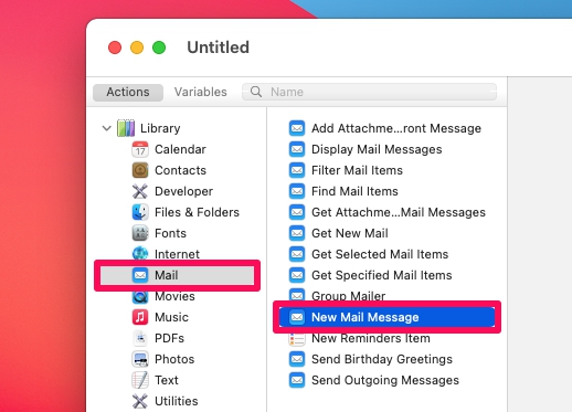 Come pianificare l'invio di e-mail su Mac con Automator