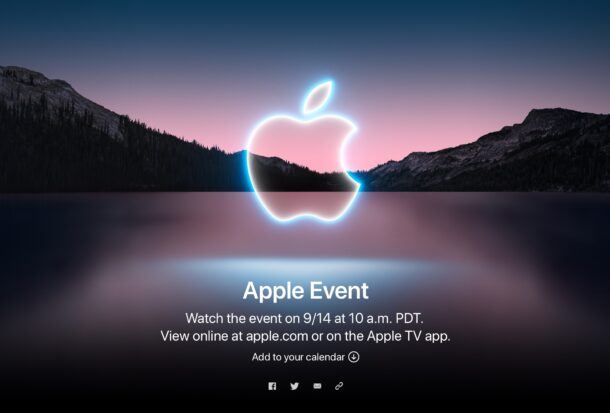 Evento Apple per settembre 2021 