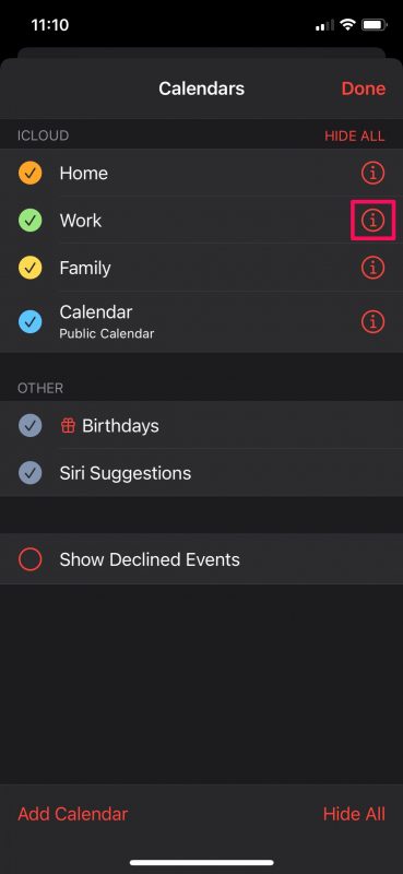 Come interrompere la condivisione dei calendari su iPhone e iPad