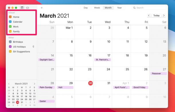 Come rendere pubblico un calendario su Mac