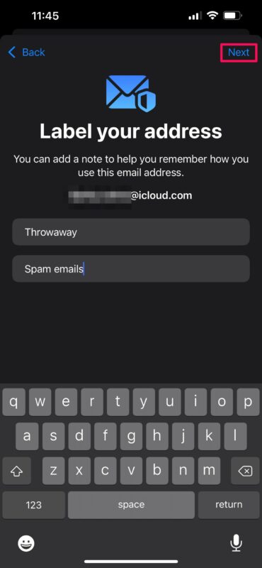 Come usare Nascondi la mia email per le registrazioni da iPhone