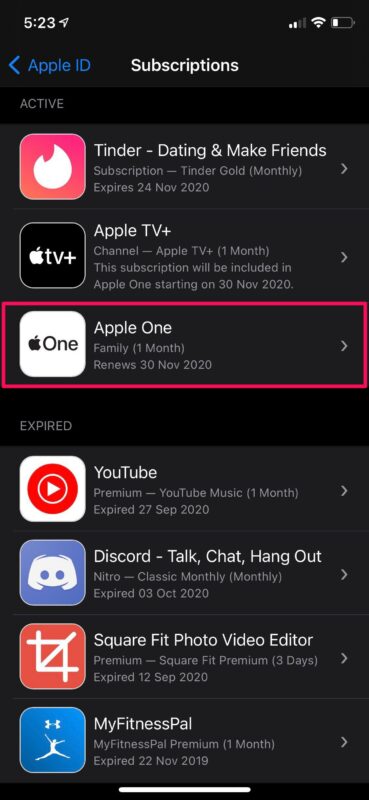 Come terminare l'abbonamento di prova gratuito di Apple One