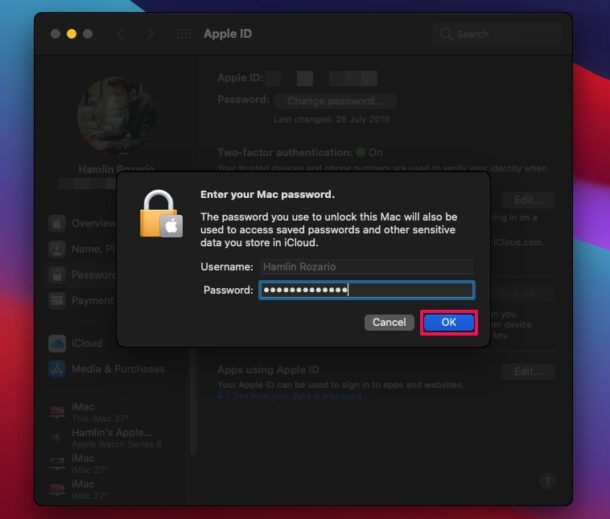 Come creare una chiave di ripristino dell'ID Apple su Mac
