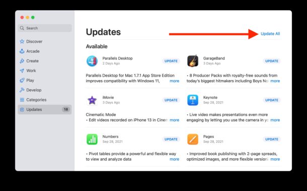 Come aggiornare le app sul Mac App Store