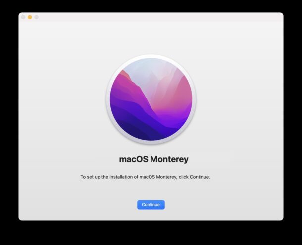 Installa macOS Monterey