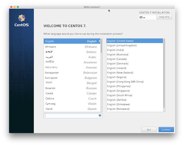 Fig.02: Installazione di CentOS 7.x su VM basata su KVM