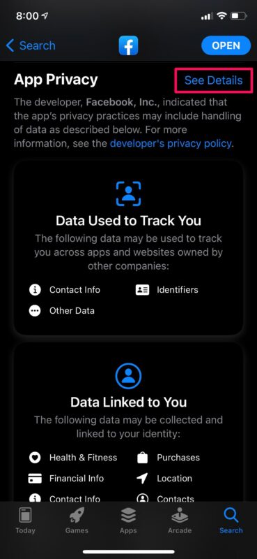 Come controllare i dati sulla privacy per le app