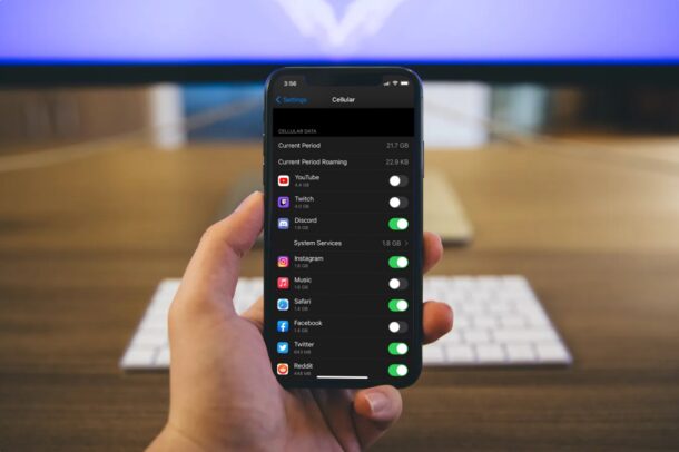 Come impedire alle app di utilizzare i dati cellulari su iPhone e iPad