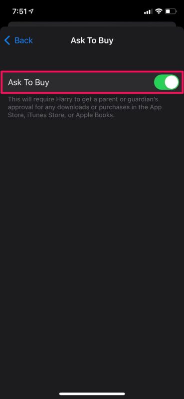 Come abilitare o disabilitare Chiedi di acquistare su iPhone