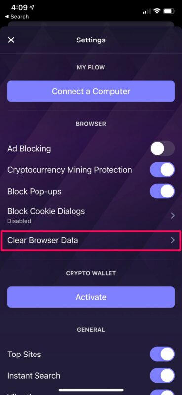 Come cancellare i cookie su Firefox, Opera su iPhone e iPad