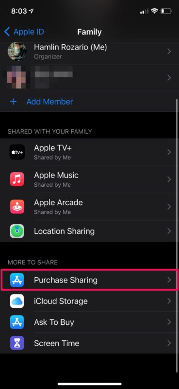 Come condividere gli acquisti con la famiglia su iPhone