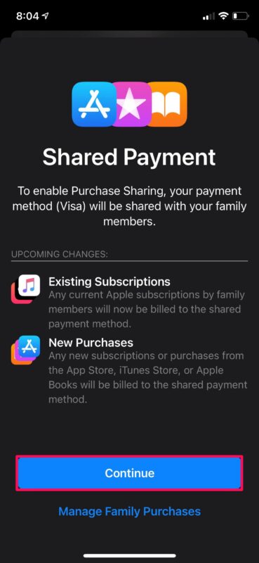 Come condividere gli acquisti con la famiglia su iPhone