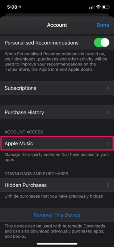 Come visualizzare e rimuovere le app che possono accedere alla tua musica Apple