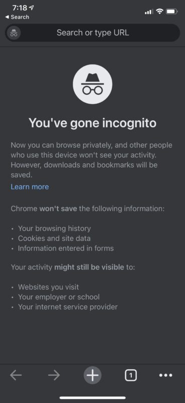 Come utilizzare la modalità di navigazione in incognito su Google Chrome per iPhone, iPad, Mac
