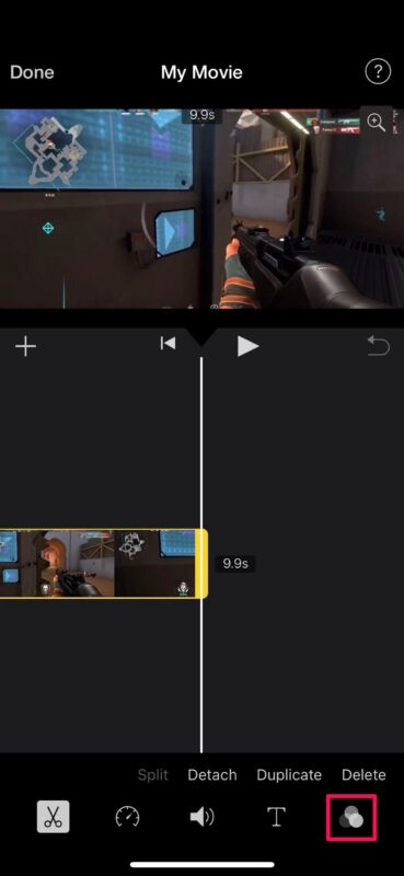 Come aggiungere filtri video utilizzando iMovie su iPhone