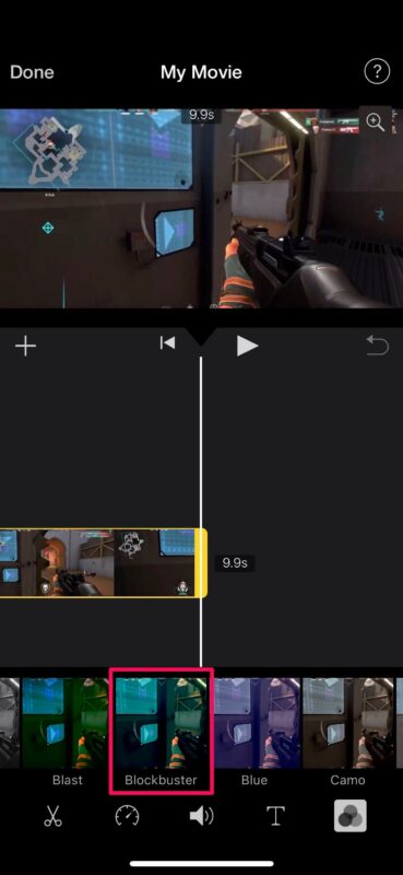 Come aggiungere filtri video utilizzando iMovie su iPhone