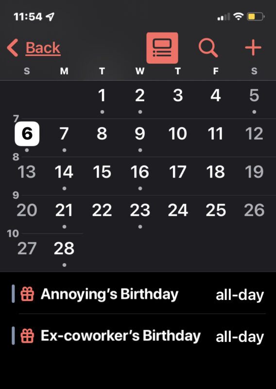 Rimuovi i compleanni dal calendario su iPhone, iPad