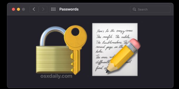 Aggiungi note al portachiavi iCloud su Mac