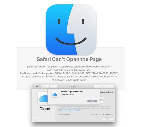 Correggi Safari non riesce a stabilire errori di connessione sicura, errori ID Apple, errori iCloud, in MacOS High Sierra e Sierra