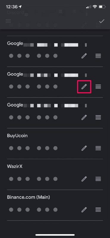 Come rimuovere i vecchi account da Google Authenticator