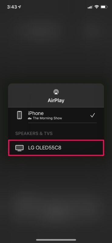 Come riprodurre video in AirPlay da iPhone a LG OLED TV