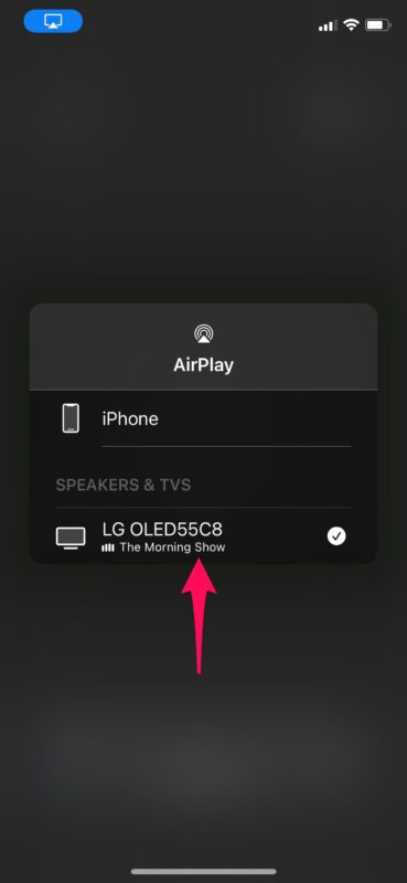 Come riprodurre video in AirPlay da iPhone a LG OLED TV